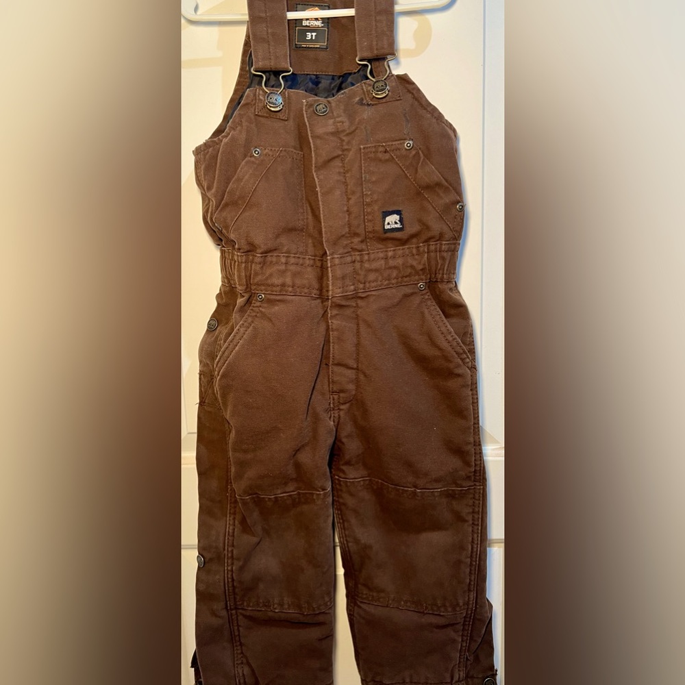 BERNE kids workwear insulated overalls 3T